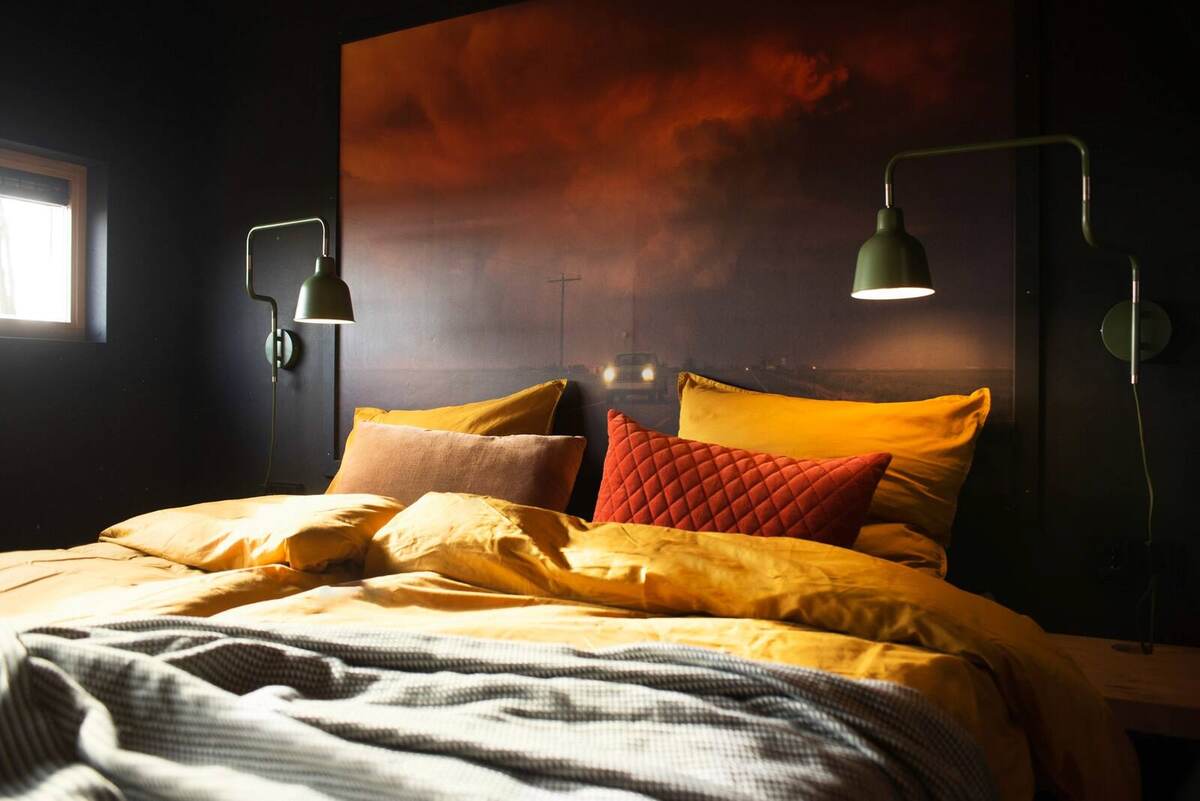 Rivierlandschap aan het eind van de dag in het Vechtdal